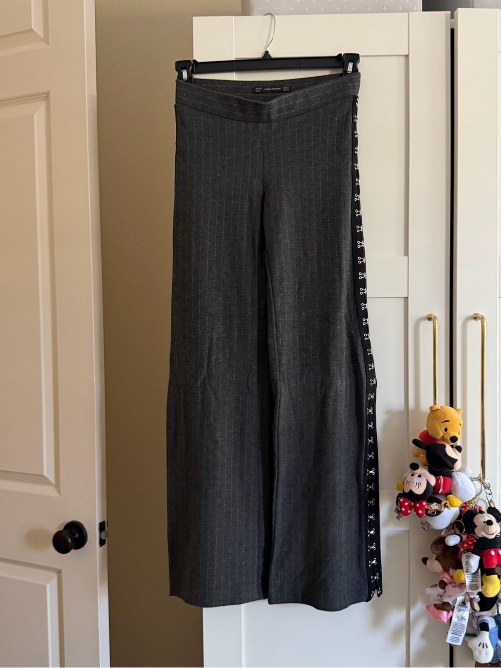 Zara Gray Flare Pants Size: XS - Worn Once